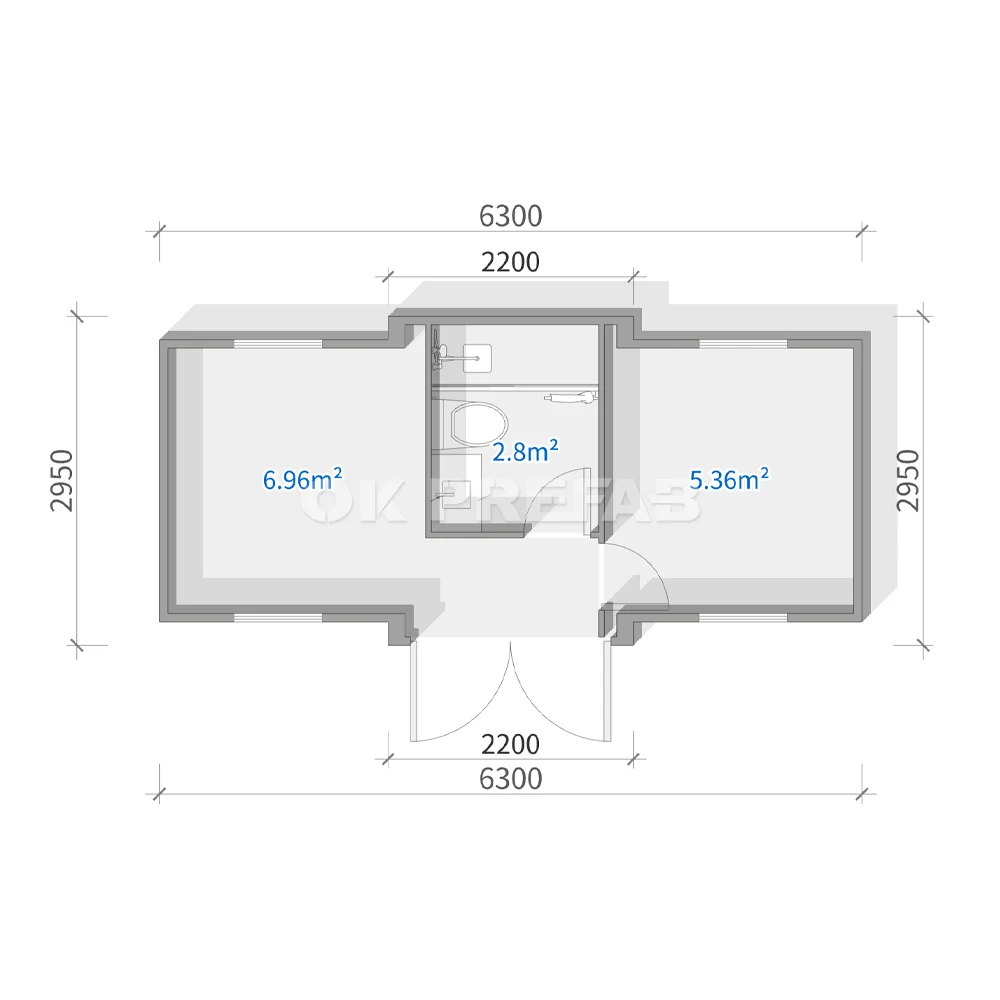 10ft 1room