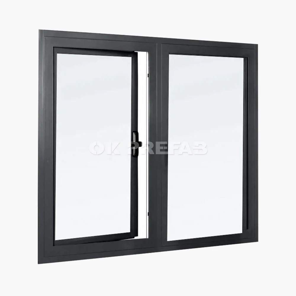 Aluminum casement window