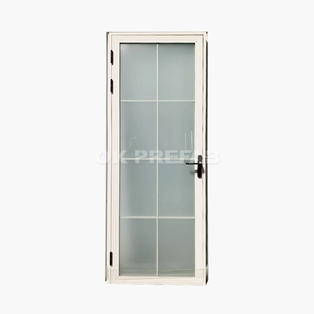 Aluminum glass door