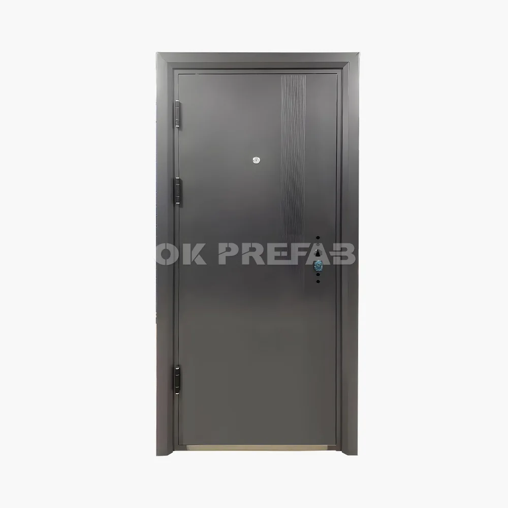 Luxury steel door single door type
