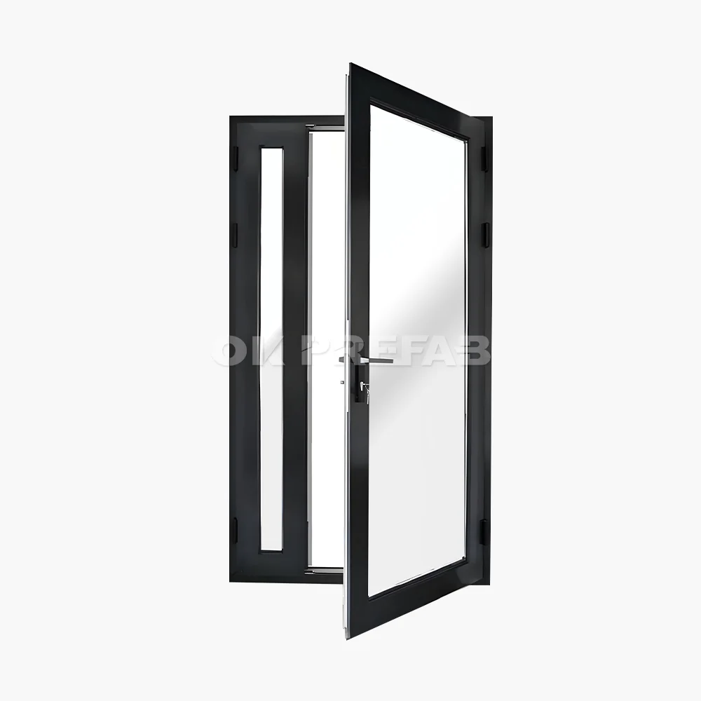 Thermal break aluminum primary-secondary door