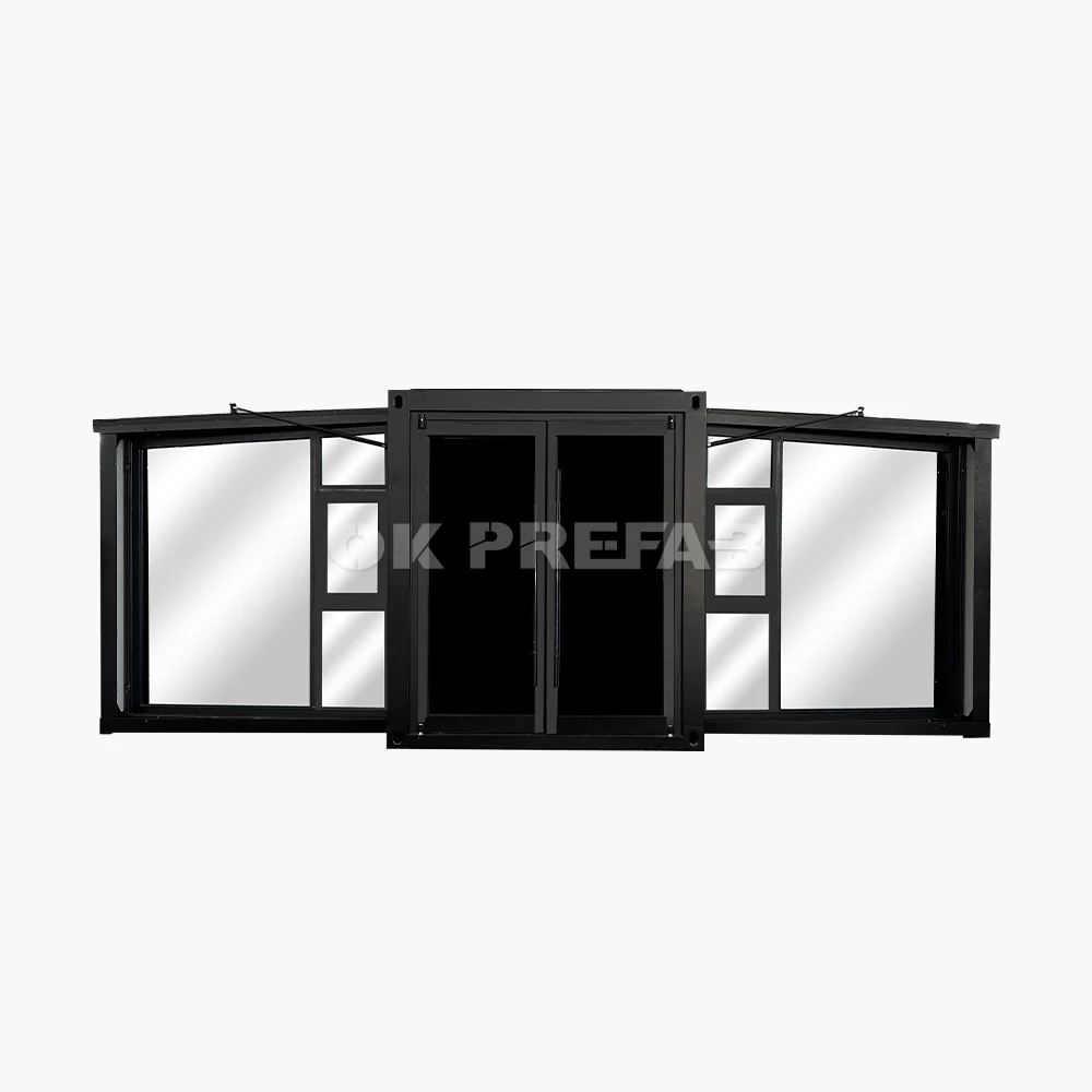 Two side curtain wall