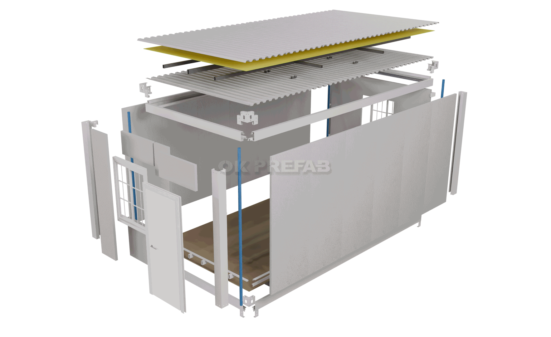 pipe detachable container house