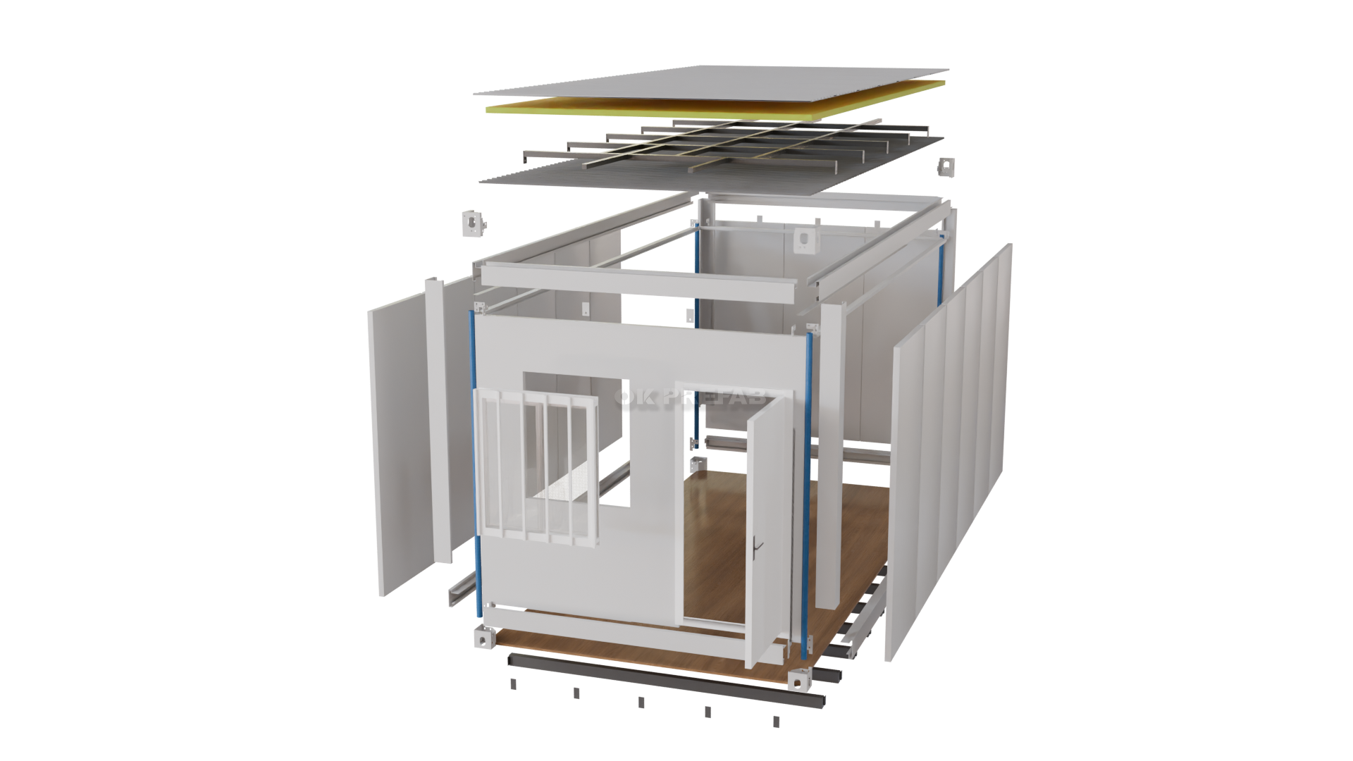 pipe detachable container house